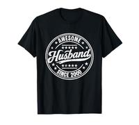 Retro Proud Awesome Husband Since 2000 26th Anniversary T-Shirt