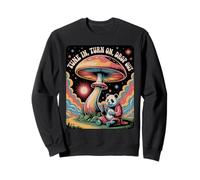 Retro Psychedelic Panda Mushroom Cosmic Vibes Sweatshirt