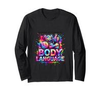Retro Psychology Student Love Learning Body Language Long Sleeve T-Shirt