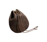 Retro PU Coin Purse with Secure Pull-String Closure Portable Bag for Keys & Travel Essentials Retro Pu Leather Wallet, style1, large, Mass Beauty