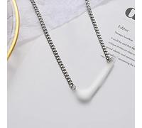 Retro Punk Planet Necklace For Women Titanium Steel Flame Skateboard Choker Necklace Hip Hop Accessories Men Jewelry