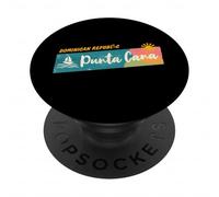 Retro Punta Cana Dominican Republic Vintage Tropical PopSockets Adhesive PopGrip
