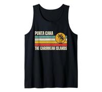 Retro Punta Cana The Caribbean Islands Vacation Souvenir Tank Top