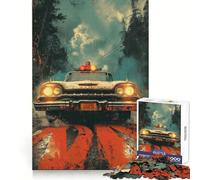Retro Pursuit Hard Jigsaw Puzzle for Adults 1000 Pieces Recall Boost Quiet Calm Smooth Cut Classic Gift (38x26cm)