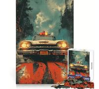 Retro Pursuit Jigsaw Puzzles 1000 Pieces for Teenagers Logic Train Toy Leisure Fun Smooth Cut (38x52cm)