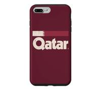 Retro Qatar Flag Qatari Yalla Burgundy Case for iPhone 7 Plus/8 Plus