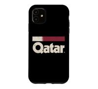 Retro Qatar Flag Qatari Yalla Case for iPhone 11
