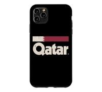 Retro Qatar Flag Qatari Yalla Case for iPhone 11 Pro Max