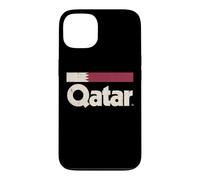 Retro Qatar Flag Qatari Yalla Case for iPhone 13