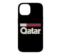Retro Qatar Flag Qatari Yalla Case for iPhone 14