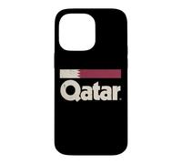 Retro Qatar Flag Qatari Yalla Case for iPhone 14 Pro Max