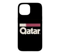 Retro Qatar Flag Qatari Yalla Case for iPhone 15