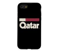 Retro Qatar Flag Qatari Yalla Case for iPhone SE (2020) / 7/8