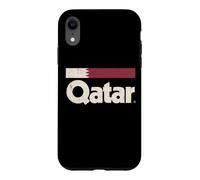 Retro Qatar Flag Qatari Yalla Case for iPhone XR