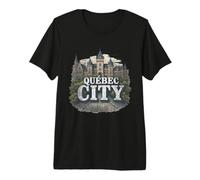 Retro Québec City Landscape Vintage Souvenir Premium T-Shirt