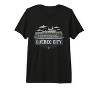 Retro Québec City Landscape Vintage Souvenir Premium T-Shirt