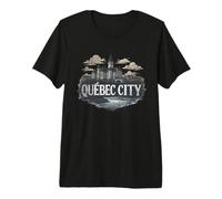 Retro Québec City Landscape Vintage Souvenir Premium T-Shirt