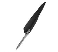 Retro Quill Feather Set Smooth Writing Friends/Teachers Material (Black)