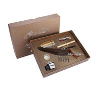 Retro Quill Feather Writing Pen Set, Vintage Dip Quill Pen with Empty Ink Bottle, Stainless Steel Nib Alloy Handle for Teachers Friends Gift, Includes Sealing Wax and (Deep Coffee)