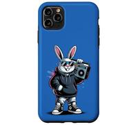 Retro Rabbit Boombox Hip Hop 80s 90s Music Lover Bunny Case for iPhone 11 Pro Max