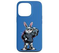 Retro Rabbit Boombox Hip Hop 80s 90s Music Lover Bunny Case for iPhone 13 Pro
