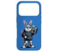 Retro Rabbit Boombox Hip Hop 80s 90s Music Lover Bunny Case for iPhone 17 Pro