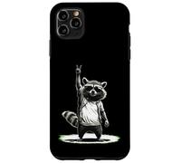 Retro Raccoon Rock Men Kids Women Music Funny Raccoon Case for iPhone 11 Pro Max