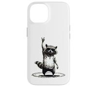 Retro Raccoon Rock Men Kids Women Music Funny Raccoon Case for iPhone 14