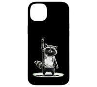 Retro Raccoon Rock Men Kids Women Music Funny Raccoon Case for iPhone 14 Plus