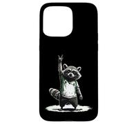 Retro Raccoon Rock Men Kids Women Music Funny Raccoon Case for iPhone 15 Pro Max