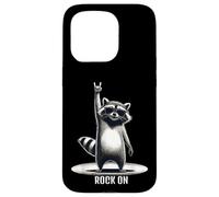 Retro raccoon rock music Design funny Case for iPhone 15 Pro