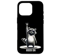 Retro raccoon rock music Design funny Case for iPhone 16 Pro