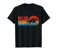 Retro Race Day Horse Riding Design T-Shirt