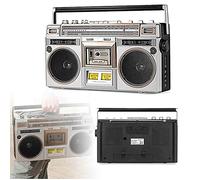 Retro Radio and Recorder, Retro Boombox Cassette Player, with Fm and Dab+ Radio,Usb Recording, Bluetooth Receiver+Speakers, Wireless Streaming, USB/Micro SD Slots