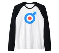 Retro RAF Roundel British Target Logo Mods Arrow & MOD Raglan Baseball Tee
