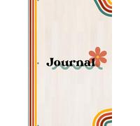 Retro Rainbow Stripe Journal - Vintage-Inspired Lined Notebook