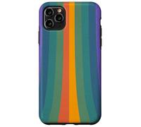 Retro Rainbow Stripe Pattern Vintage 70s Boho Aesthetic Case for iPhone 11 Pro Max