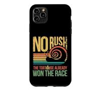Retro Rainbow Sunset - No Rush Tortoise already won the race Case for iPhone 11 Pro Max