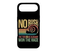 Retro Rainbow Sunset - No Rush Tortoise already won the race Case for iPhone Air