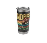 Retro Rainbow Sunset - No Rush Tortoise Already Won the Race Stainless Steel Insulated Tumbler