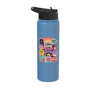 Retro Rainy Day Reading Comfort Aesthetic Stainless Steel Insulated Water Bottle