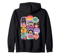 Retro Rainy Day Reading Comfort Aesthetic Zip Hoodie
