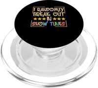 Retro Randomly Break Out In Show Tunes | Broadway Theatre PopSockets PopGrip for MagSafe