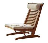 Retro Rattan Armchair Solid Wood High Back Chair for Living Room Bedroom Patio Perfect for Small Spaces Stylish Accent Chair for Home Decor