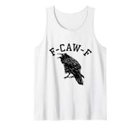 Retro Raven Crow F-CAW-F Graphic Vintage Bird Croak Tank Top