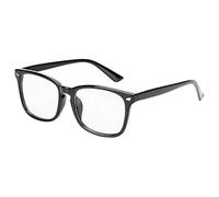 Retro Reading Eyeglasses Non-prescription Plastic Eyeglasses Frame with 0 Magnification Clear Lenses Comfort Spring Hinges Vintage Spectacles Stylish Plain Eyewear Reader for Men Women All Types Faces