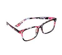 Retro Reading Eyeglasses Non-prescription Plastic Eyeglasses Frame with 0 Magnification Clear Lenses Comfort Spring Hinges Vintage Spectacles Stylish Plain Eyewear Reader for Men Women All Types Faces