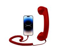 Retro Receiver for Mobile Phones - 7.87 x 2.36 x 1.18Type-C Comfortable Retro with Microphone | Old Style Phone for Offices Calling Home Bedside Bathroom Desk Living Room