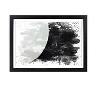 Retro Record Music Player V3 Framed Print | A2 Black Framed Wall Art | Ready to Hang | Retro Music Picture | Living Room Bedroom Lounge Office