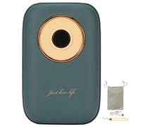 Retro Record Player Shape Hand, Warmer Portable USB Digital Display Power Bank Hand Heater for Winter Outdoor Sports Camping Skiing Cycling Climbing PC Aluminum Alloy Silicone